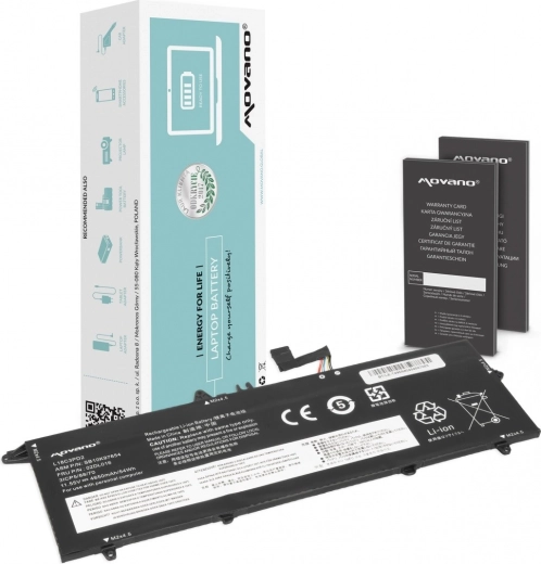 Batería Movano para Lenovo ThinkPad T490s / T495s / T14s (L18C3PD2) 4650 mAh 54 Wh