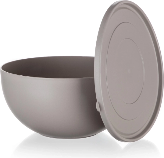 Cuenco de plástico con tapa Culinaria latte 6 l