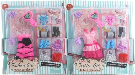 Vestido para muñeca con accesorios