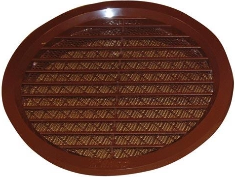 Rejilla de ventilación con malla, diámetro 150 mm, blanca