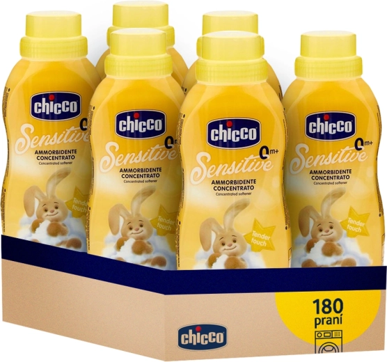 Suavizante concentrado Chicco Baby Sensitive toque suave 750 ml - 6 uds.