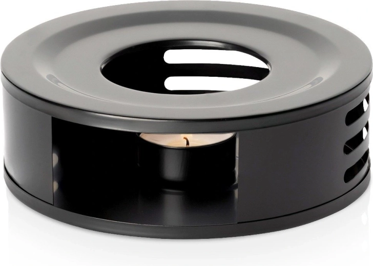 Calentador negro de acero inoxidable para tetera 15 cm