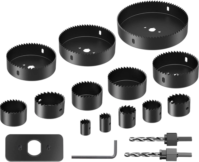 Juego de sierras de corona para madera Renew Force 19–127 mm, 16 piezas