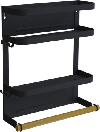 Organizador magnético de dos niveles para accesorios de cocina