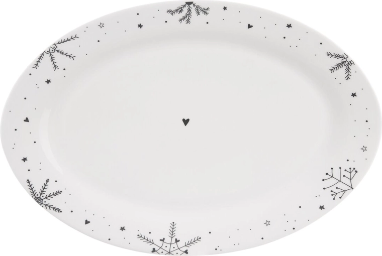 Plato de servir Copo de nieve 35 × 23,7 cm
