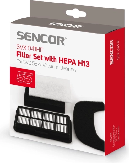 Juego de filtros Sencor para aspiradoras SVC 55x