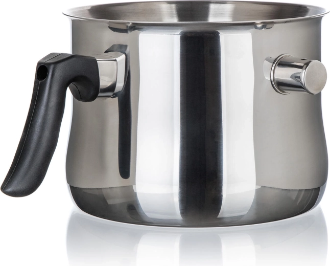 Lechera de acero inoxidable AKCENT 2,5 l con silbato