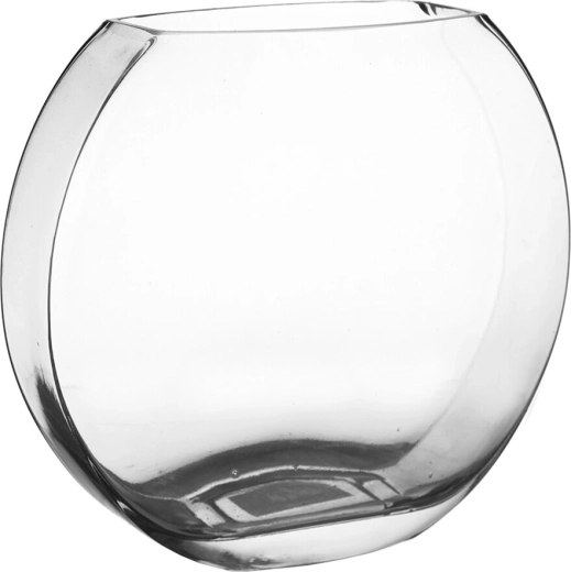 Jarrón de vidrio transparente 21 × 9 × 19 cm