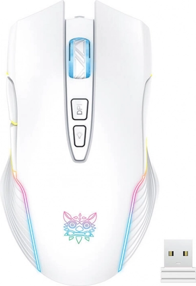 Ratón gaming inalámbrico Onikuma blanco