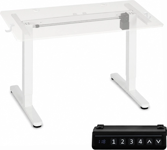 Estructura de mesa con ajuste eléctrico de altura ModernHome 72–118 cm blanca