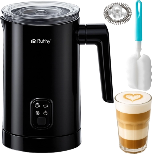 Espumador de leche eléctrico Ruhhy negro