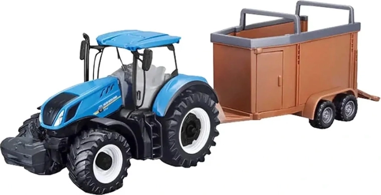 Bburago FarmLand tractor metálico con remolque y volante de inercia de 10 cm, surtido - 1 unidad