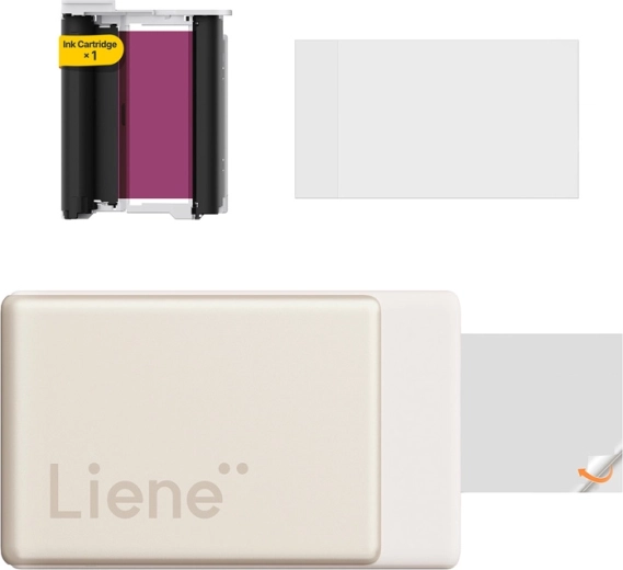 Impresora fotográfica portátil Liene Pearl N200 Pro 2×3" dorada