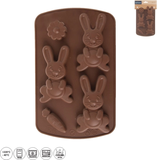 Molde de silicona para bombones y galletas conejito SILLINIE