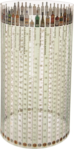 Cilindro medidor UH para alcohol con escala hasta 47°
