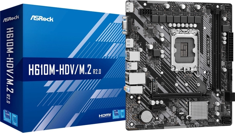 Placa base micro ATX Asrock H610m-hdv/m.2 r2.0
