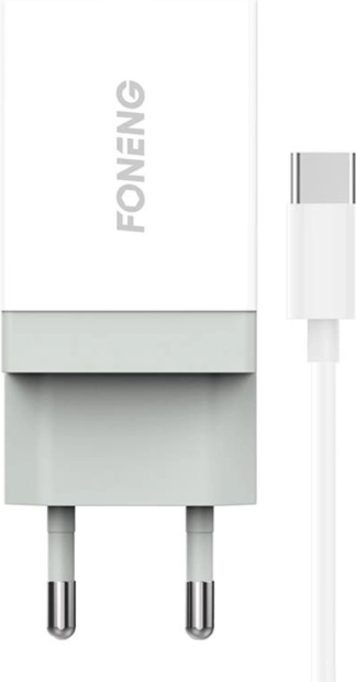 Cargador rápido FONENG con 1× USB 10,5 W + cable USB‑C 1 m