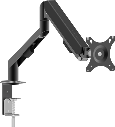 Soporte de sobremesa para monitor y TV con brazo telescópico doble