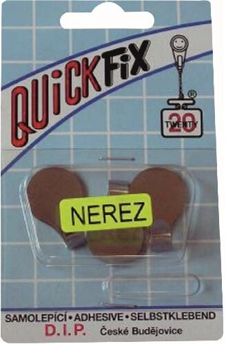 Ganchos adhesivos de acero inoxidable QF, plateados, 3 uds