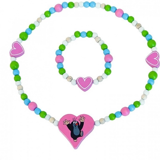Collar y pulsera Detoa KRTEK y corazoncitos