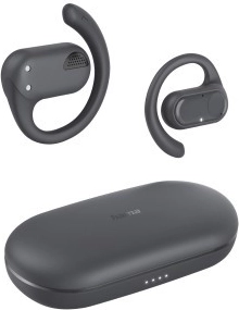 Auriculares intraaurales inalámbricos Hama true wireless con cargador inductivo, gris