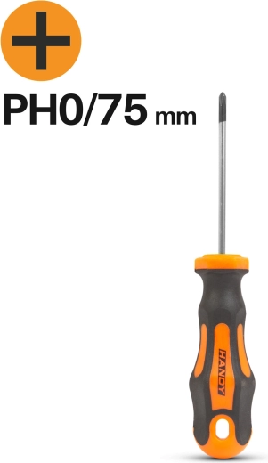 Destornillador Phillips PH0 de 75 mm