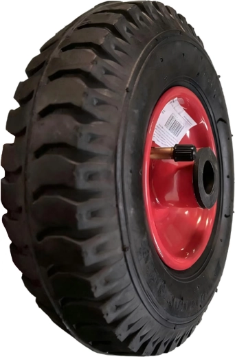 Rueda metálica inflable para carretilla de mano 224 mm, buje 20 mm con rodamiento de agujas