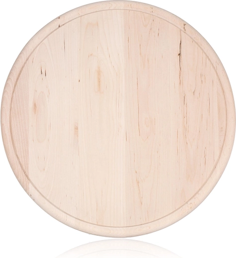 Tabla de cortar redonda de madera con canal APETIT 30 cm