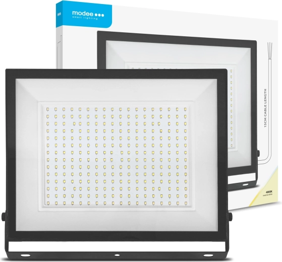 Proyector LED Modee E‑series Slim 200 W, 120°, 16 000 lm, blanco neutro