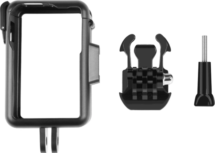 Puluz marco protector con cold shoe para DJI Osmo Action 5 Pro/4/3 (negro)