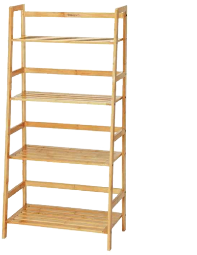 Estantería de bambú de 4 niveles 57 × 30 × 120 cm