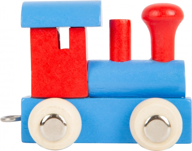 Small Foot locomotora de colores para vías de tren de madera