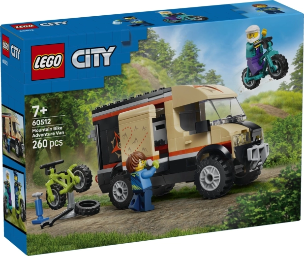 Furgoneta LEGO City con bicicletas de montaña