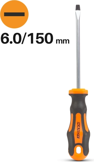 Destornillador plano 6,0 × 150 mm