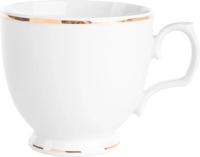 MariaPaula clásica línea dorada taza para cappuccino 350 ml