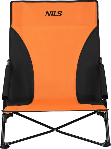 Silla de playa plegable NILS NC3035 naranja-negro