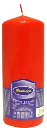 Vela cilíndrica de parafina roja 6,3 × 16 cm