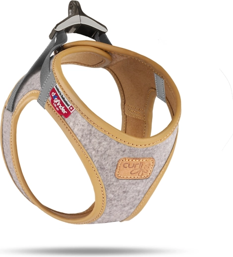 Arnés Curli para perros Alpine light gray, talla S (4–7 kg)