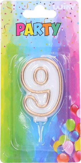 Vela de fiesta n.º 9 Dorada