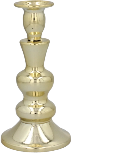 Candelabro metálico para velas de té, diseño minimalista 15,7 cm