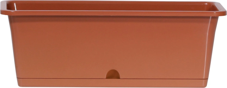 Jardinera de plástico CAMELIA 40 cm terracota