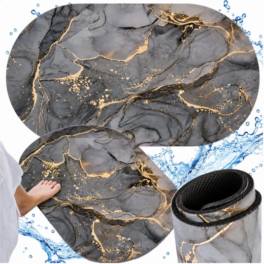 Alfombrilla de baño antideslizante de secado rápido 40 × 60 cm - 1 pieza