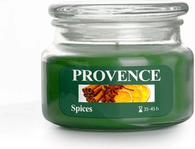 Vela aromática en vidrio PROVENCE especias 45 horas