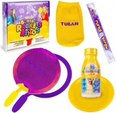 Set de cohete de burbujas y aros