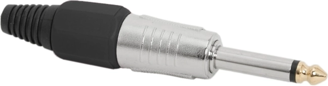 Clavija Jack mono de 6,3 mm negra