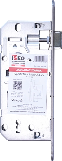 Cerradura de embutir con llave ISEO 90/50