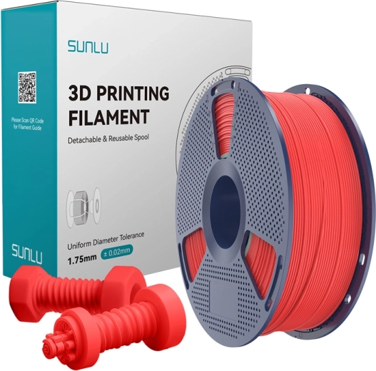 Filamento ABS de alta velocidad Sunlu rojo 1,75 mm 1 kg