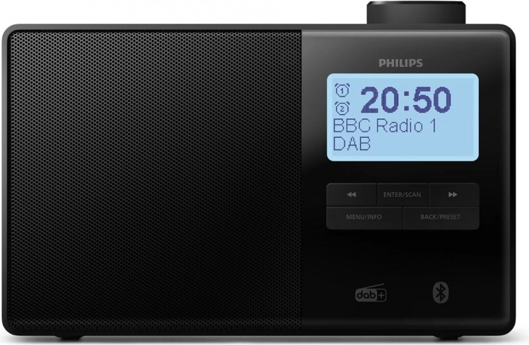 Radio despertador portátil PHILIPS TAR5600 con DAB+, FM y Bluetooth