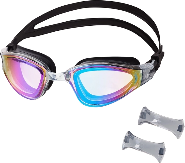 Gafas de natación NILS Aqua con lentes espejo arcoíris