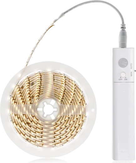 Tira de luz LED Solight con sensor de movimiento y de luz, 1 m, a pilas